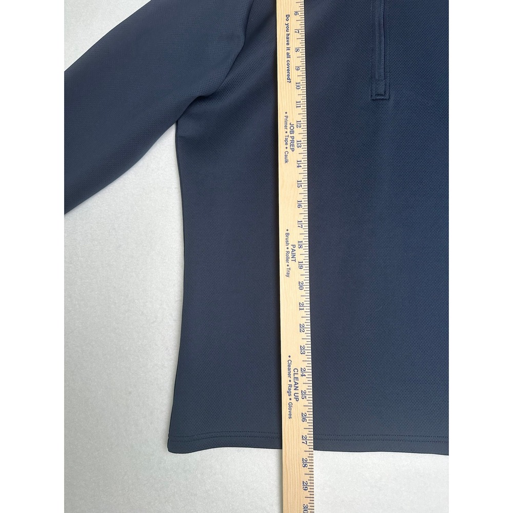 Z by Zella Mens Navy Blue Quarter Zip Pullover Thumbhole Activewear Top Large - Picture 6 of 8